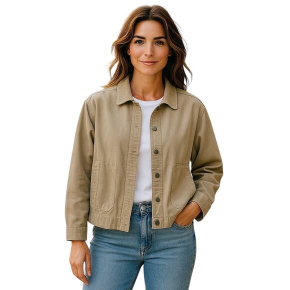 Eileen Fisher Jackets & Blazers - Eileen Fisher Classic Collar Organic Cotton Blend Corduroy Jacket size Medium